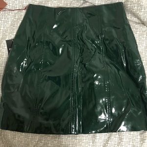 Green skirt